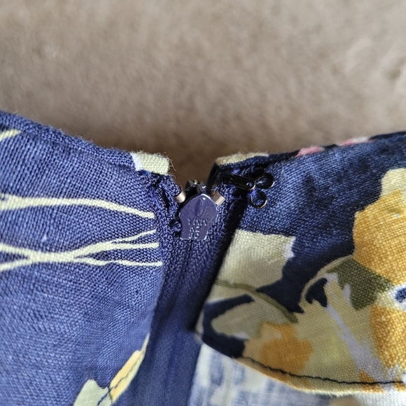 Maggy London by Jeannene Booher drop waist linen floral dress size 8​ - Picture 13 of 14